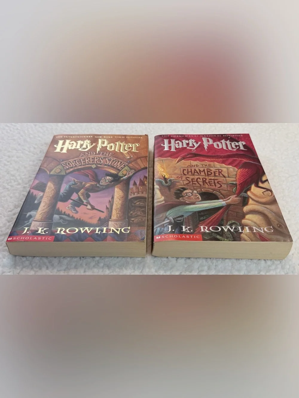 (VTG) HARRY POTTER • Sorcerer’s Stone & Chamber of Secrets Paperback Set, OS